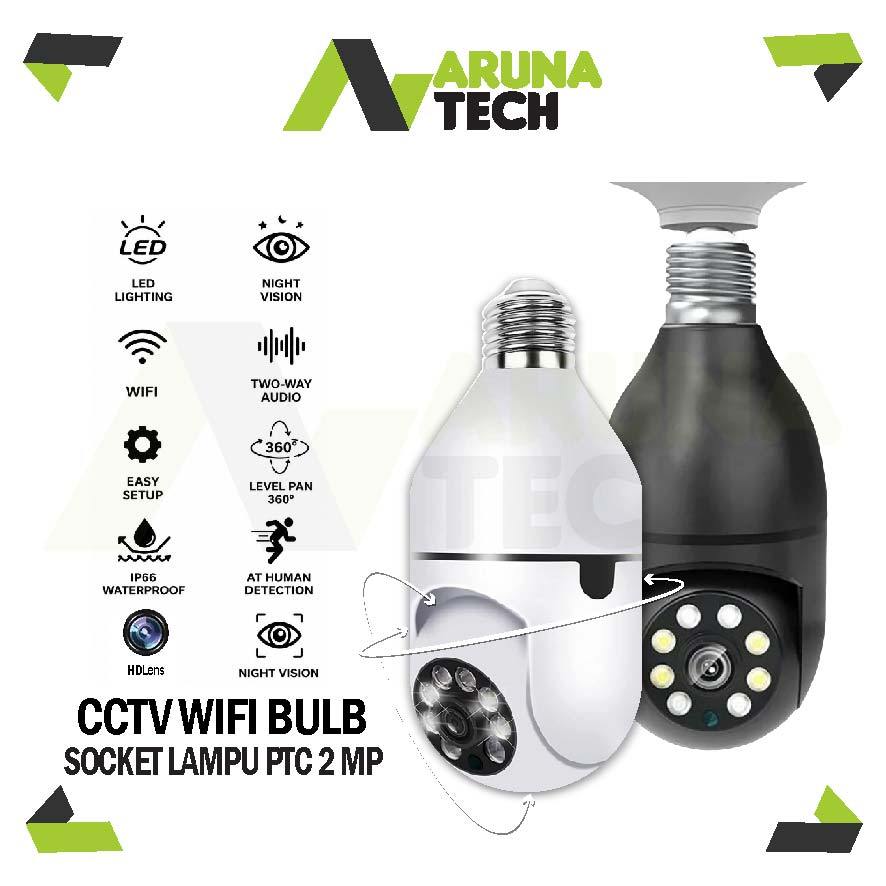 CCTV PTZ CAMERA WIFI Dome Model Lampu  CCTV - Dengan LED BOHLAM CCTV