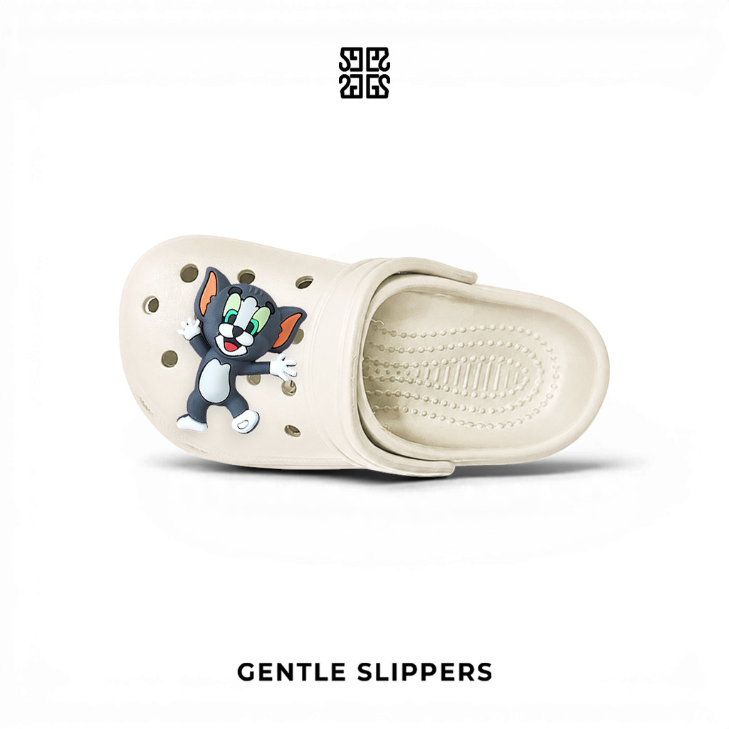 Slippers Sandal Anak Laki-Laki dan Perempuan Model Kodok Baim Anti Slip Nyaman Dengan Pin 3D Kartun 