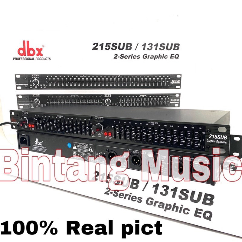 Equaliser dbx 215 sub equaliser dbx215 subwoofer