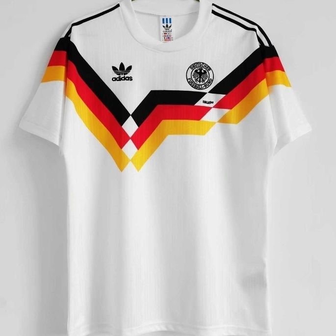 1990 Jerman retro rumah retro jersey pria casual sport football jersey