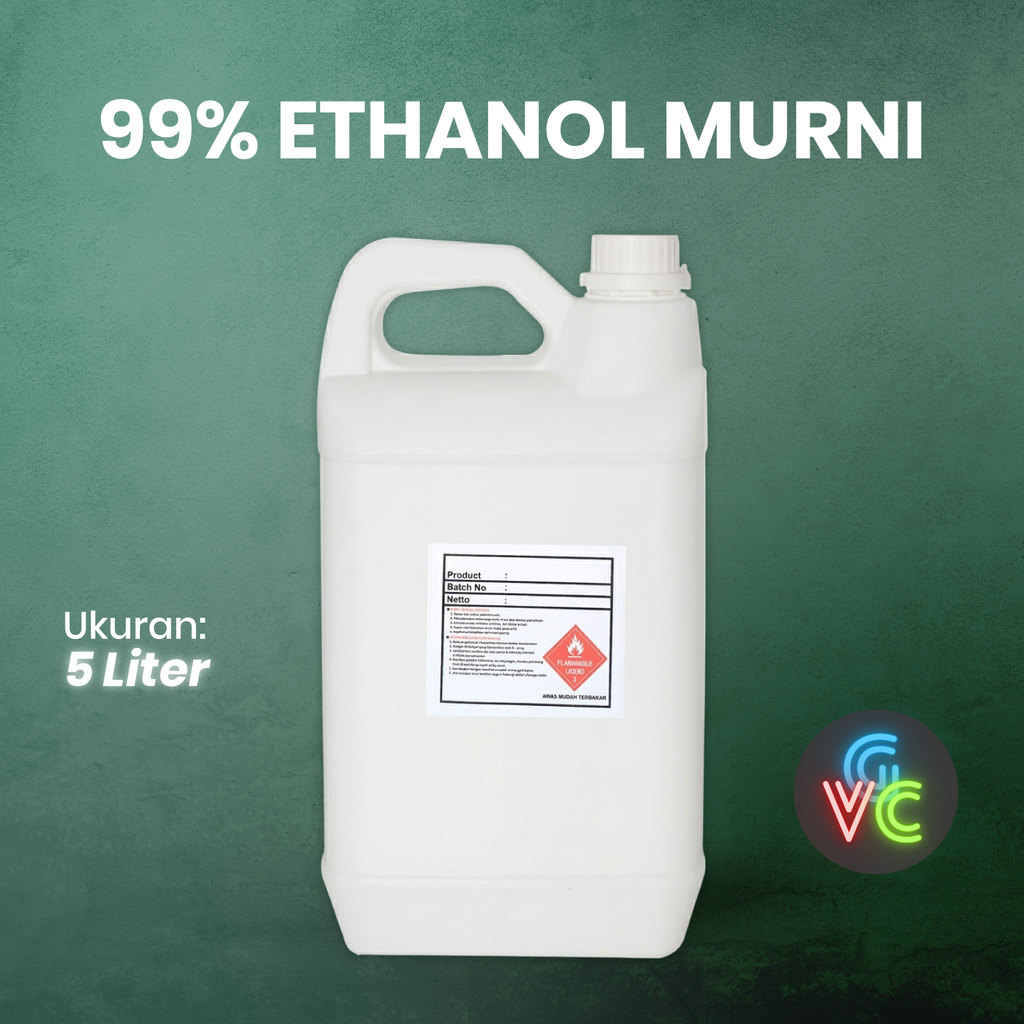 Ethanol Murni 99.8% 5 Liter - GVCSupply - Alkohol Ethanol Murni