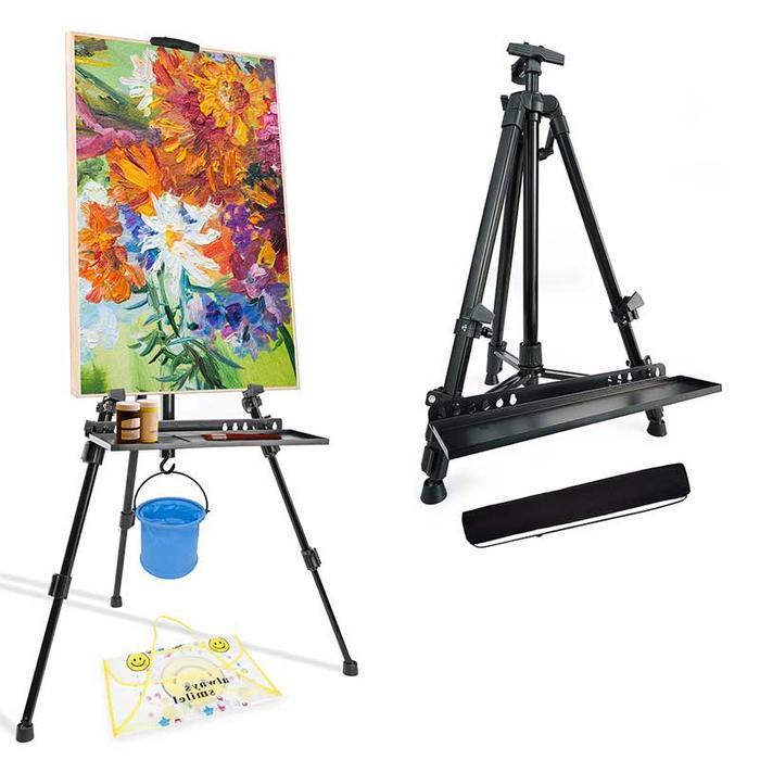 Murah Meriah Tripod Banner Tripod Frame Easel Lukis Kanvas Lukisan Easel Melukis Standing - blacktbk