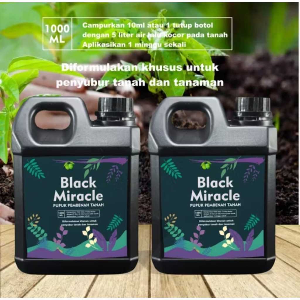 ADA Pupuk Cair Pupuk Penggembur Tanah Penyubur Tanah BLACK MIRACLE DAN MAGIC ELIXER 1liter