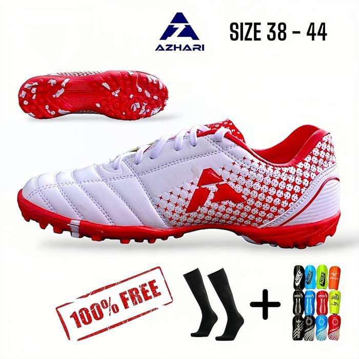 Big Sale Sepatu Mini Soccer dan Futsal Azhafi Star Ball Original Sol Gerigi Stabilo Bonus Kaos Kaki 