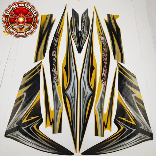 striping yamaha jupiter  z new robot gold 2011 2012 list body standar kualitas original