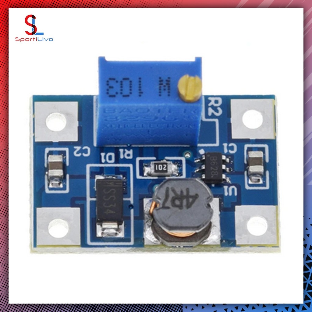 SPORTI SX1308 2A Step Up Module Boost Converter 228V DC Adjustable SX1308 Modul