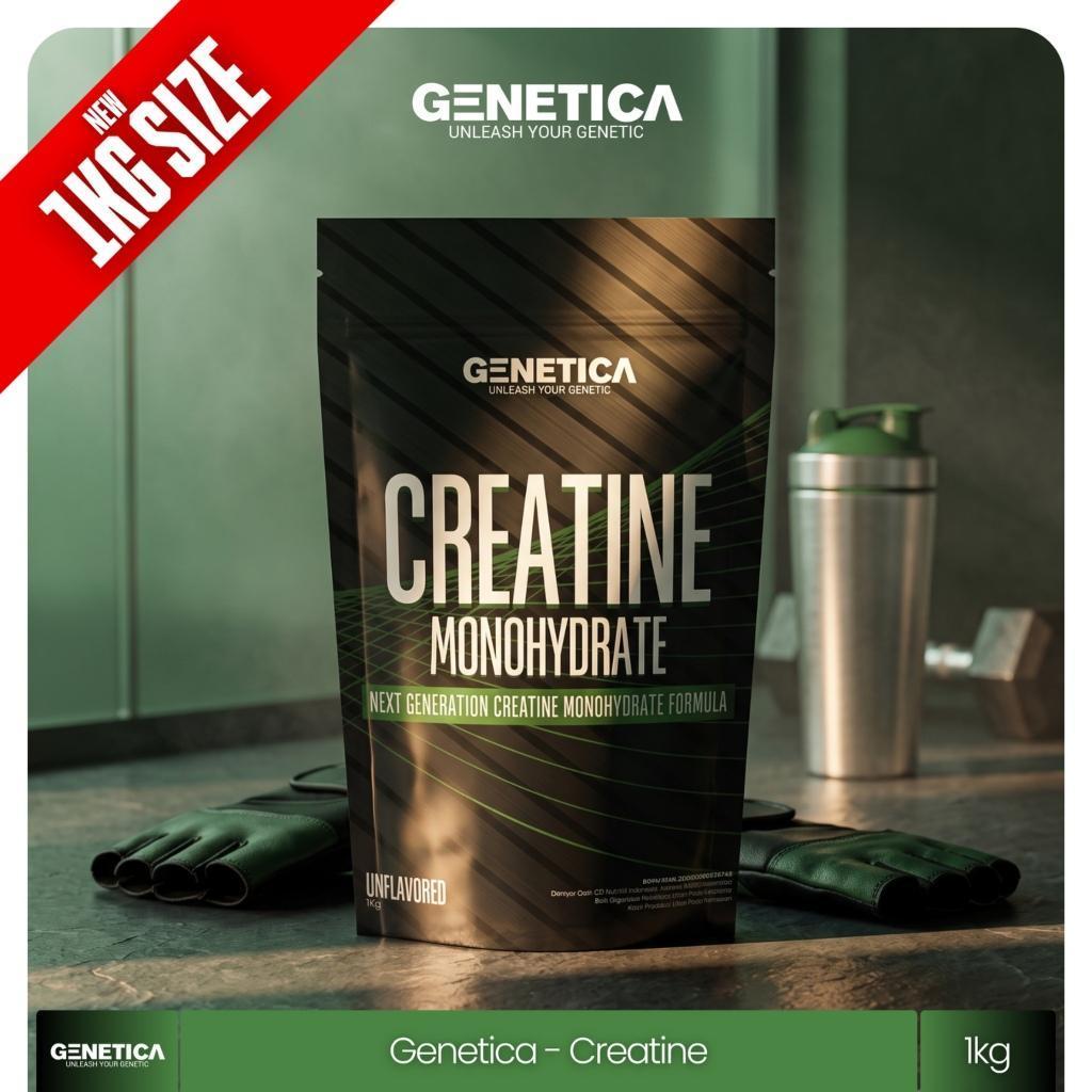 Genetica Creatine Monohydrate 1 Kg - Creatine 1000 Gram