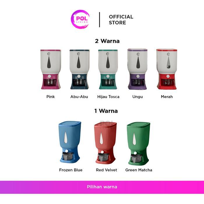 [POL] COD Dispenser Beras Modern 10L | Tempat Penyimpanan Beras Dengan Wadah Pengering | Rice Box Fo