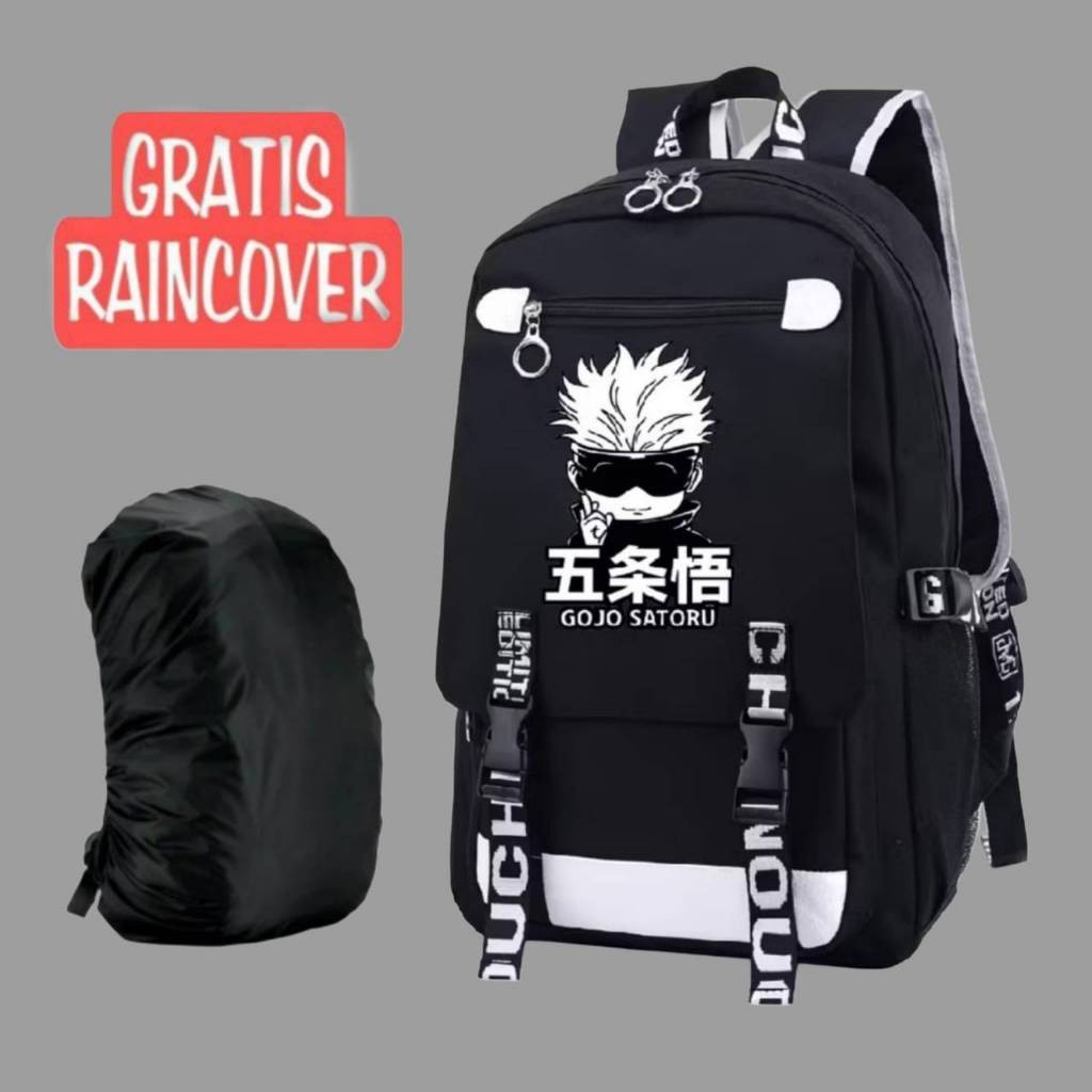 ABS - Tas Ransel Anime Backpack Sekolah Style Laki Laki Tas anime anak laki laki SD SMP tas terlaris