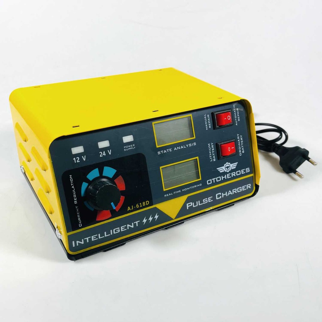 Kaozelo Charger Aki Mobil Intelligent Battery Charger 12V/24V - AJ-618D