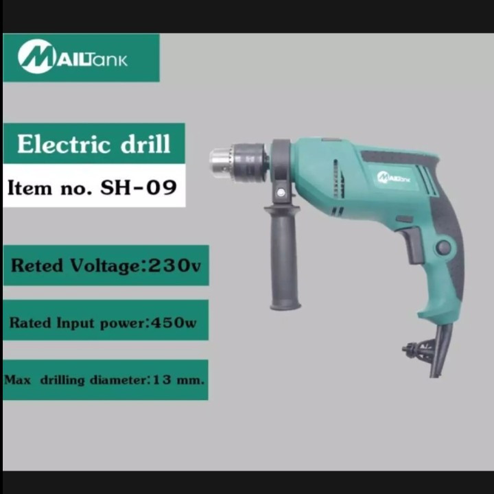 MAILTANK SH09 Bor Listrik Beton Besi Kayu Impact Drill SH-09