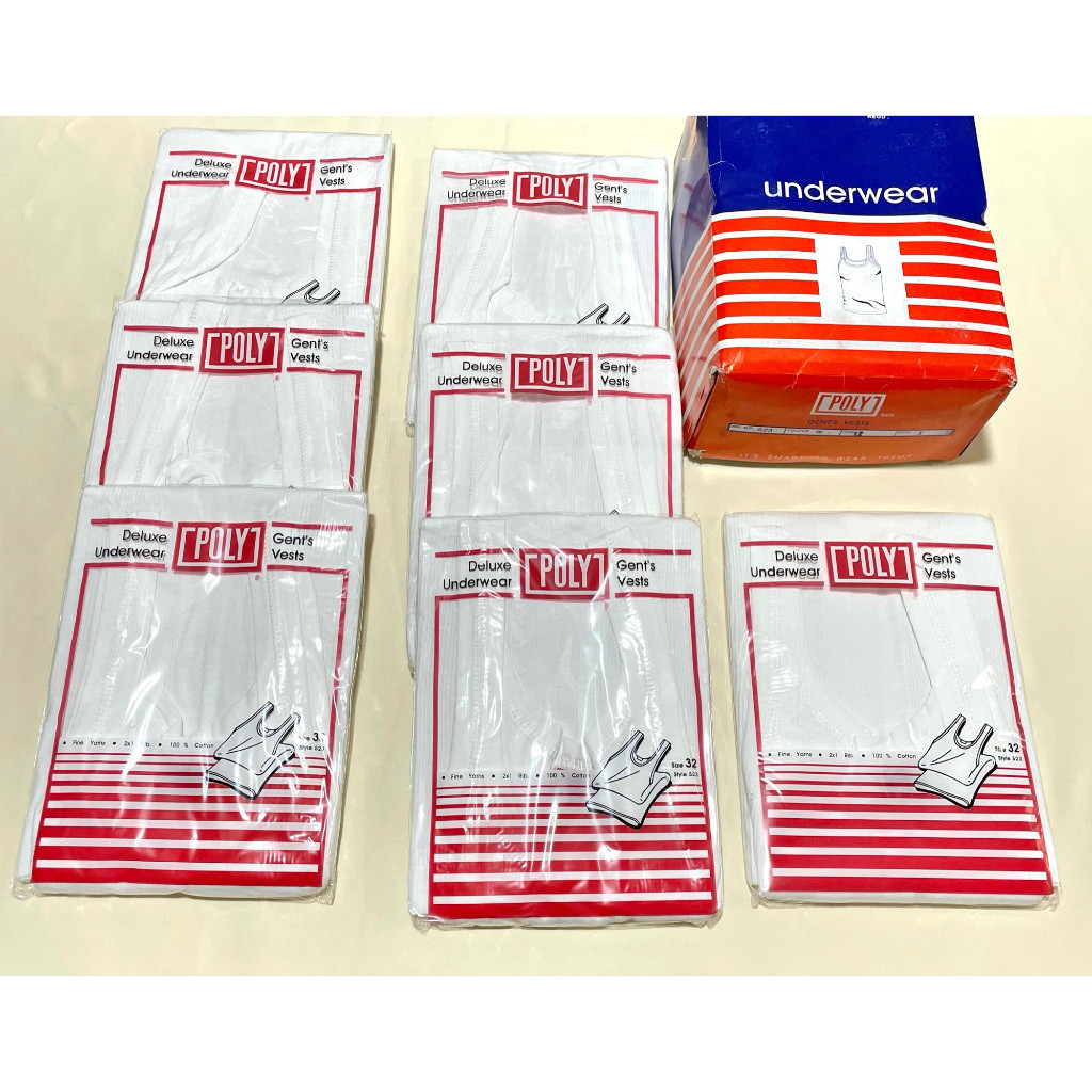 COD (3PCS) SINGLET PRIA POLY POLOS PUTIH BAHAN KATUN 100% ORIGINAL POLY / SINGLET POLY PRIA DEWASA U