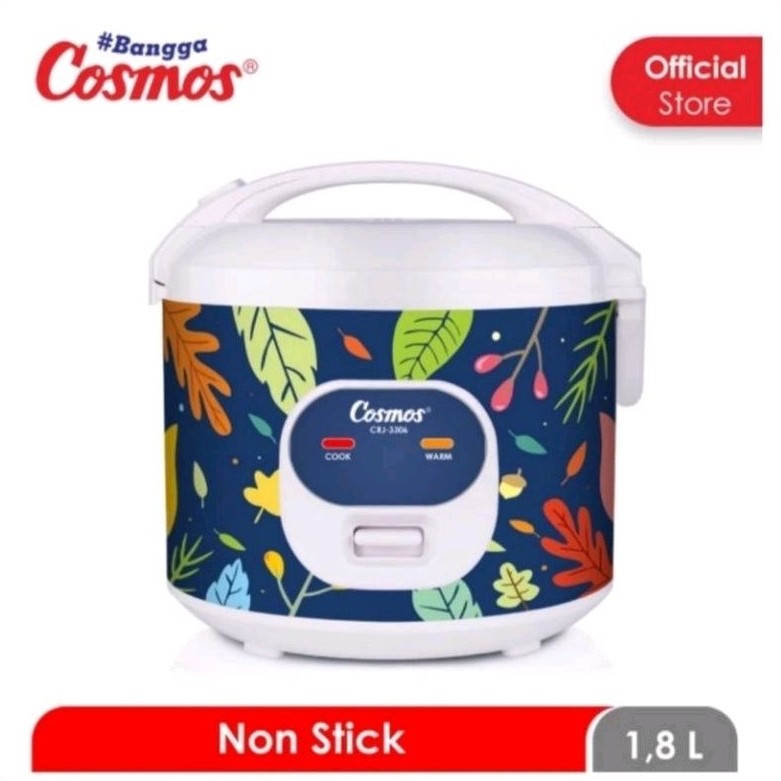 MAGICCOM COSMOS CRJ3306/RICE COOKER COSMOS CRJ 3306/PENANAK NASI COSMOS CRJ 3306 1.8 LITER