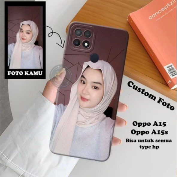 Custom Foto Case OPPO A15 A15s Bebas Request Foto Softcase Macaron Casing Hp Silikon Hp TPU