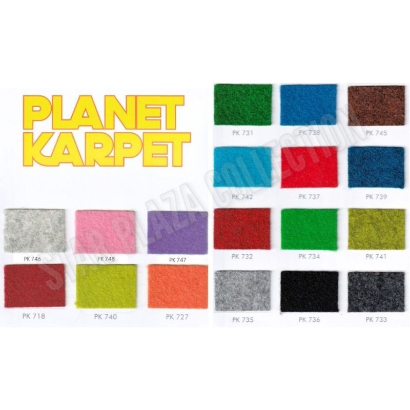 Karpet Brudu Polos PLANET Super Buana 1 ROLL Murah (Bazar, Mushola, Masjid, Pameran, Wedding)