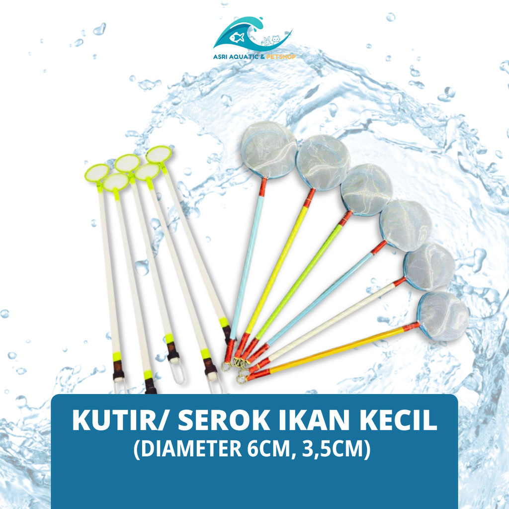 SEROK JARING SESER KUTIR MINI Bambu lapis plastik, Melamin ikan cupang Guppy