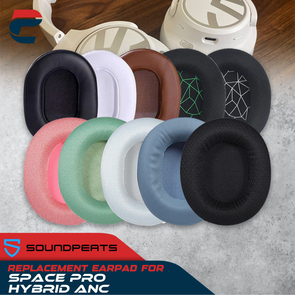 Earpad Earcup Earcushion Foam Pad SOUNDPEATS SPACE PRO HYBRID ANC Busa Bantalan