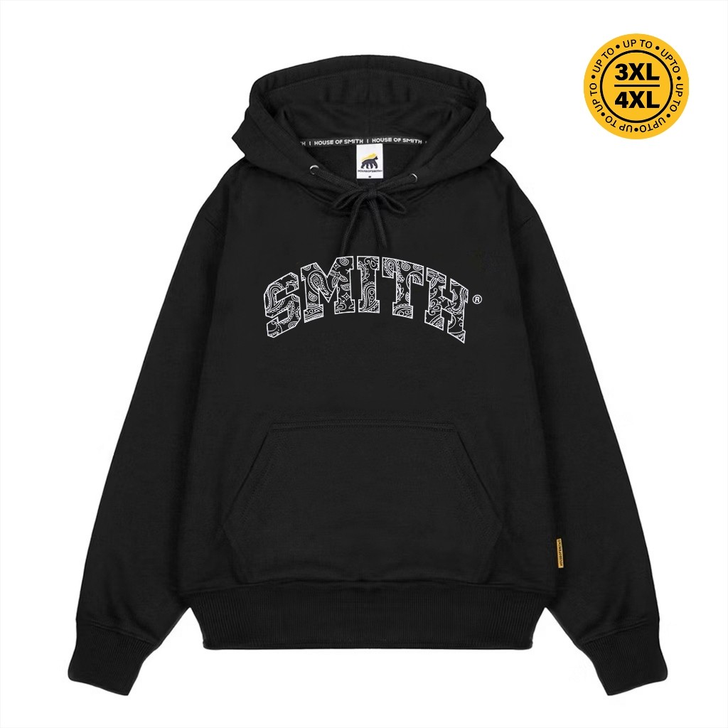House of Smith Sweater Hoodie Pria - Paisley Hoodie Black