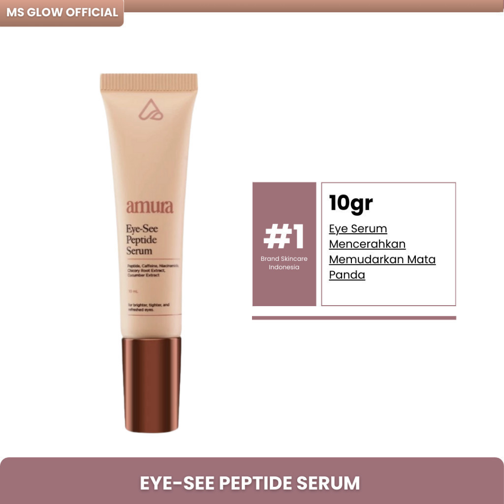 OFFICIAL Amura Eye-see Peptide Serum 10ml Serum Mata Panda Eye Serum Mencerahkan Memudarkan Mata Pan