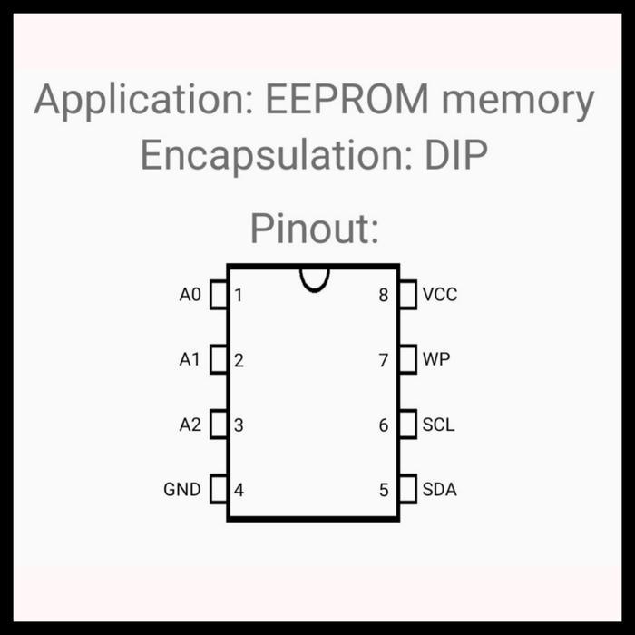 ic 24C16 Dip 8 pin 24C16N / 24C16A / 24C16AN Eeprom Memory 16Kbit
