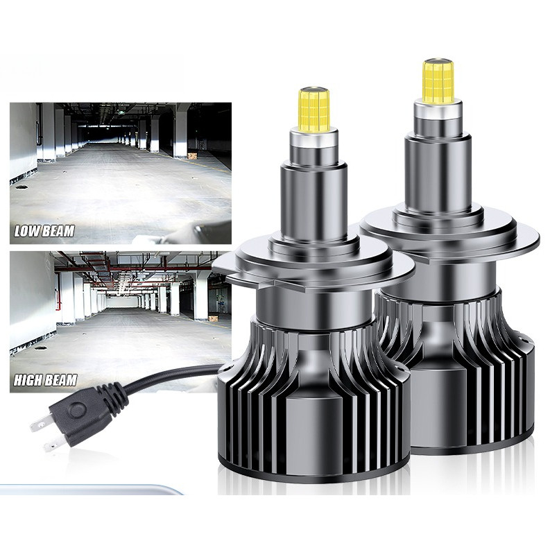 HLXG H7 LED Headlights CANBUS H11 H8 H9 HB3 9005 HB4 9006 Hir2 9012 Turbo Bi Led 360 for Projector L