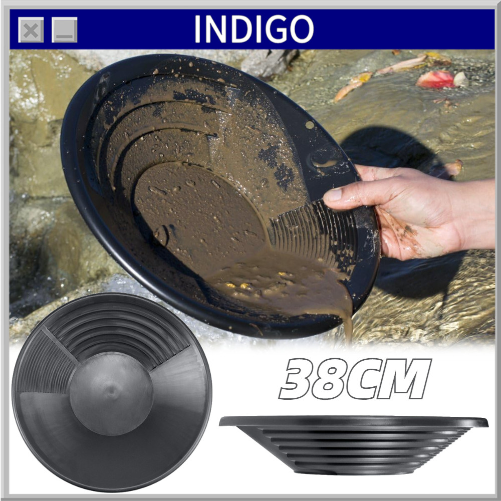 38CM Dulang Emas Gold Pan Alat Pendulang Emas Saringan Emas Peralatan Tambang Gold Mining Pencari Em