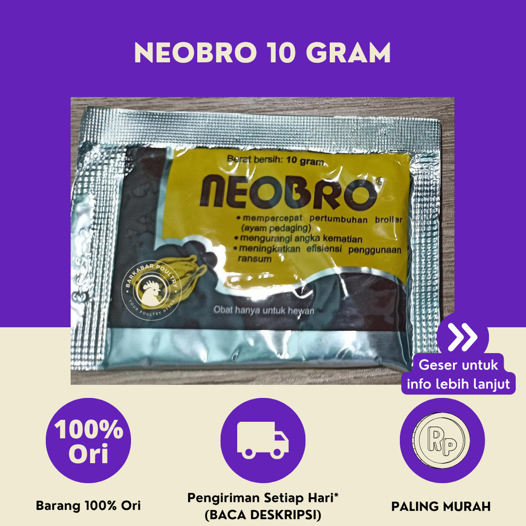 Neobro 10 Gram (Vitamin Ayam Pedaging)