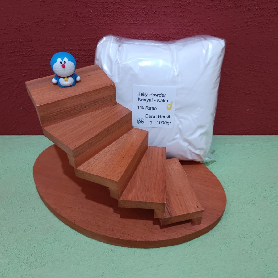 (NOFLIANSAH) Plain Jelly Powder 1 kg Kenyal / Bubuk Agar-Agar Konyaku 1000 gram Tawar