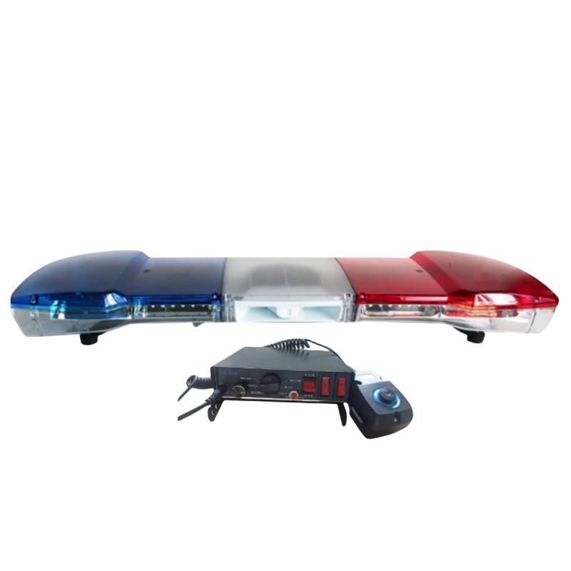 120cm Led Emergency Car ning light bar 60W Led Emergency light+100W 7 Tones Police siren Amplifier w