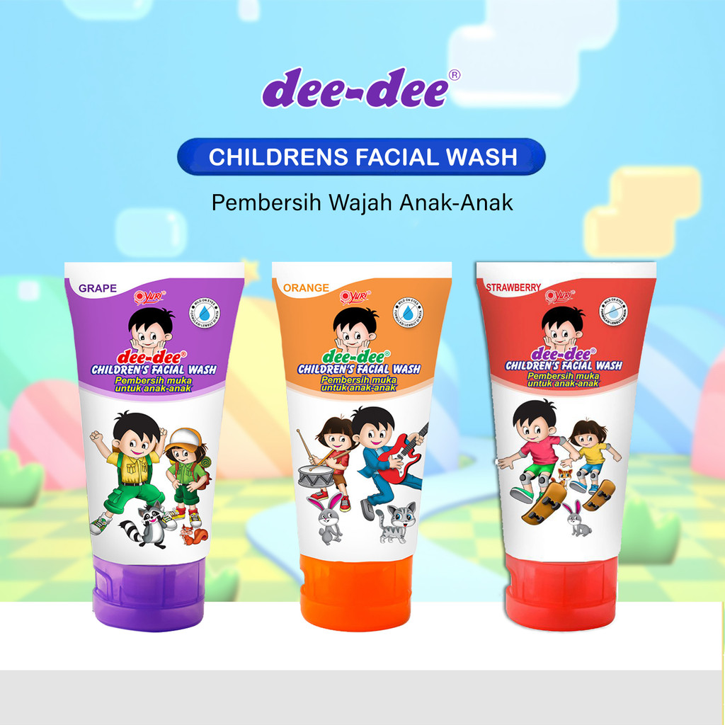 Dee-Dee Childern Facial Wash 50gr Permbersih Muka Untuk Anak Anak Sabun Cuci Muka
