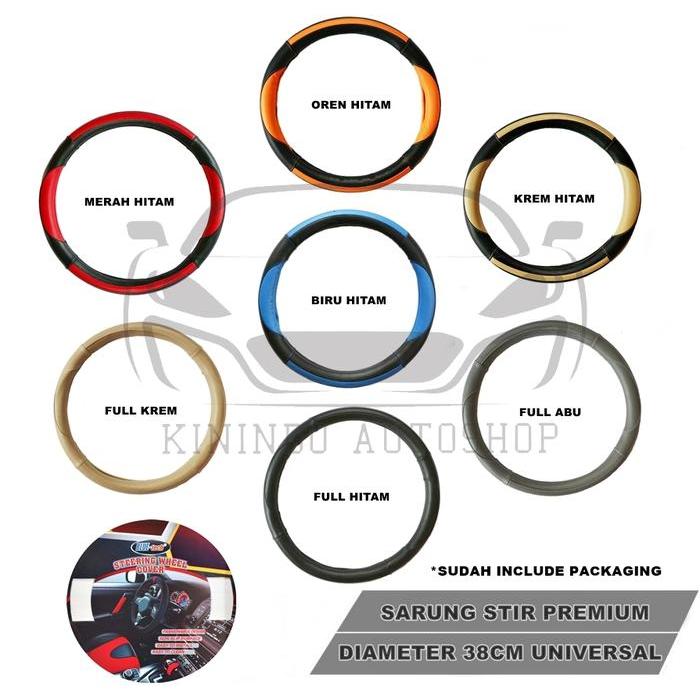 Cover Steer / Sarung Stir Mobil PREMIUM SX-4 / X-Over - merah hitam