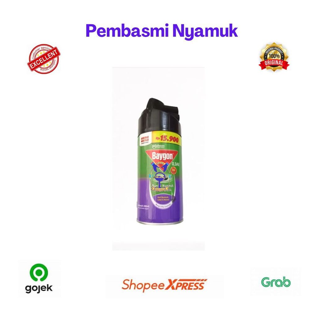 BAYGON AEROSOL LAVENDER 200ML (Bgv)