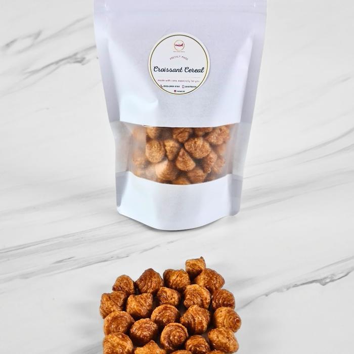 MISOL Cereal CROISSANT CEREAL -Snack atau Sereal - 100 gram Pouch, Original
