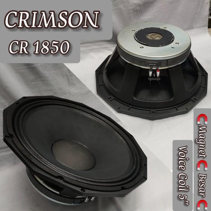 speaker komponen crimson cr1850 18 inch original crimson cr 1850
