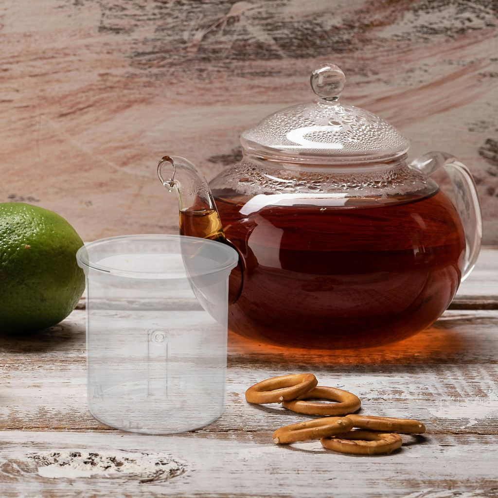 Glass Tea Infuser Replacement Lid Heat Resistant Removable Loose Leaves Tea Strainer Infuser Filter 