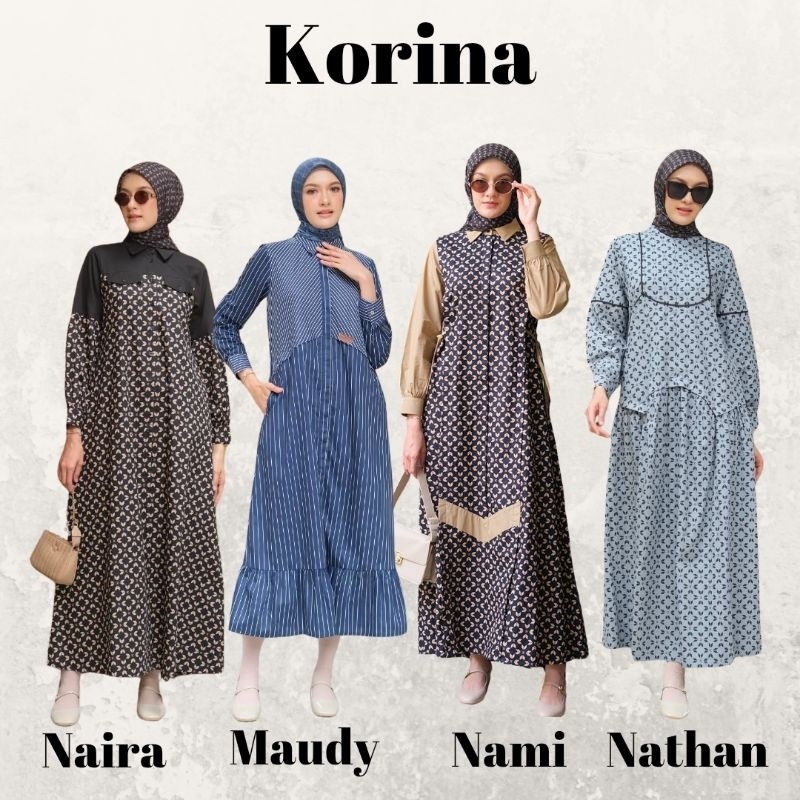 Korina Dress Original Terbaru NAMI DRESS NATHAN DRESS NICKY MIDI DRESS NAIRA DANIELA DYLAN SAIDA GHA