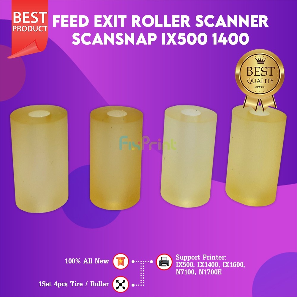 FixPrint Feed Exit Roller Scanner Fujitsu ScanSnap IX500 1400 IX1500 N7100 Roller Exit Scanner  IX 5