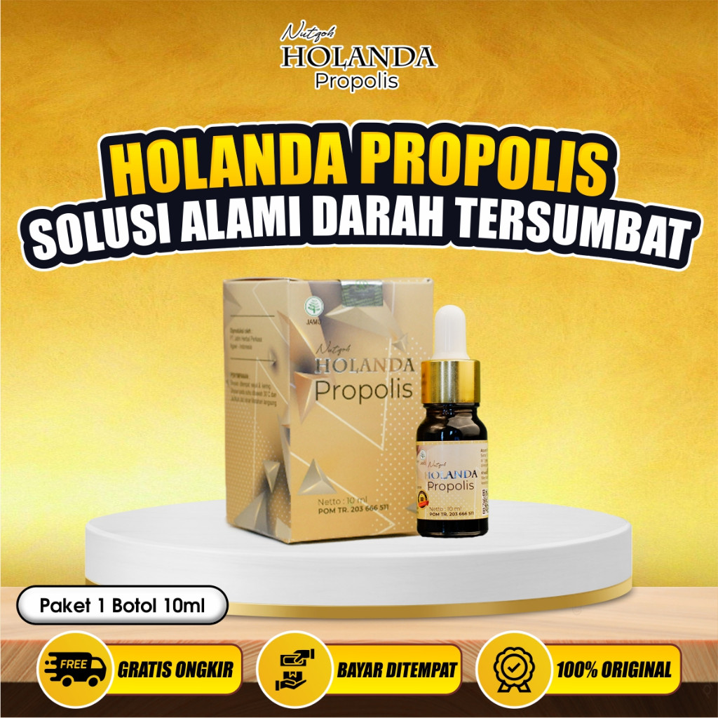 Holanda Propolis Original 100% Asli Isi 10 Ml