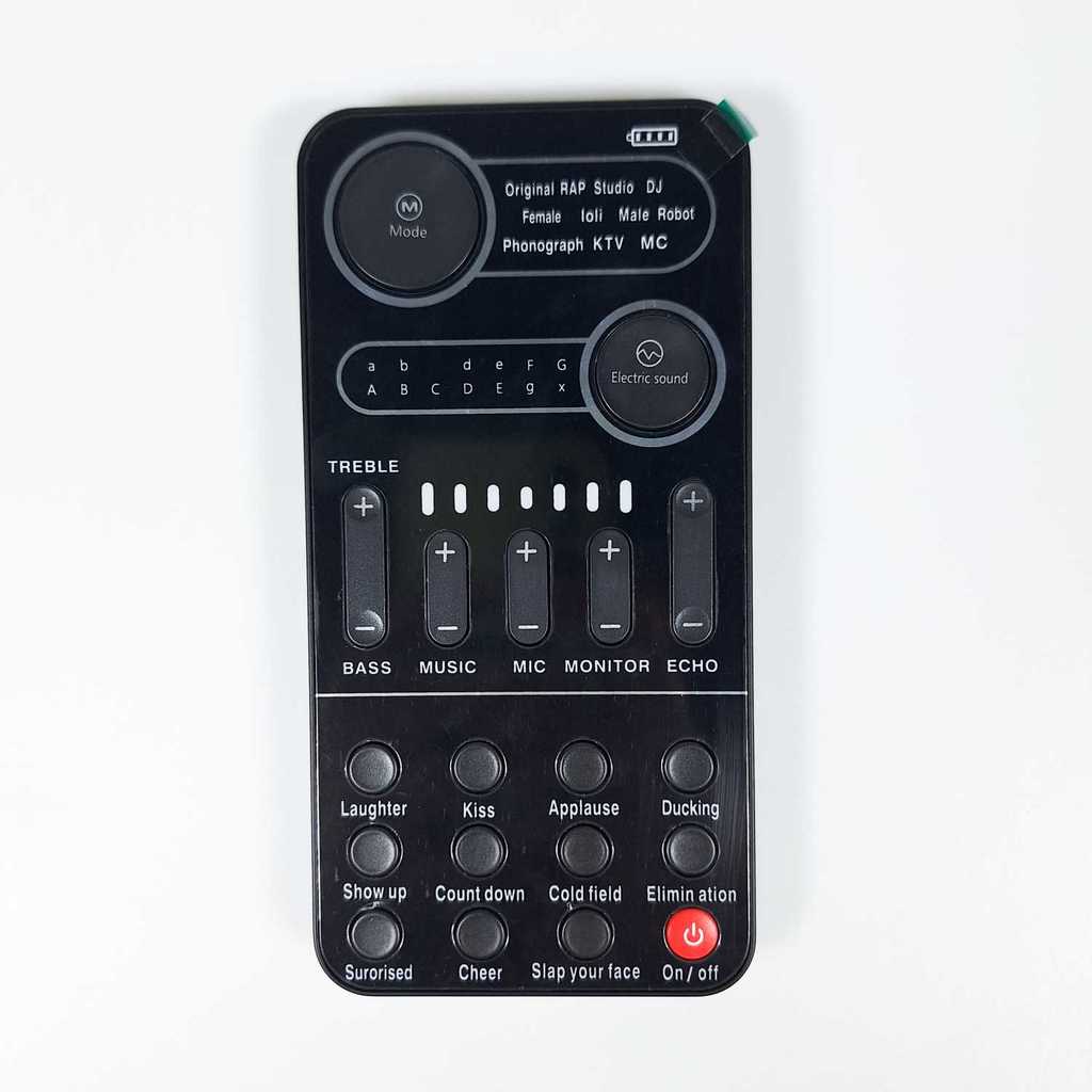 Myazs K9 Voice Changer Sound Effect Live Portable Alat Perubah Suara Soundcard Eksternal Live Stream