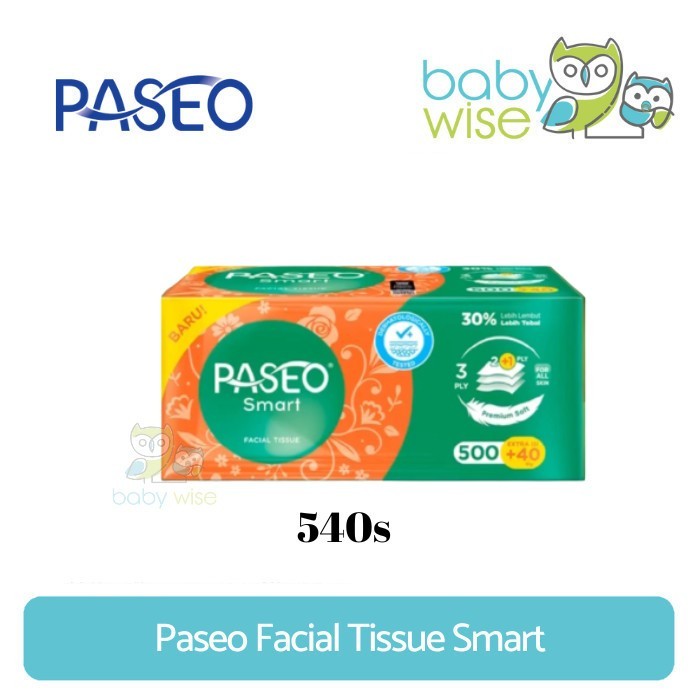 Paseo Facial Tissue Smart 540s - Tissue Kering