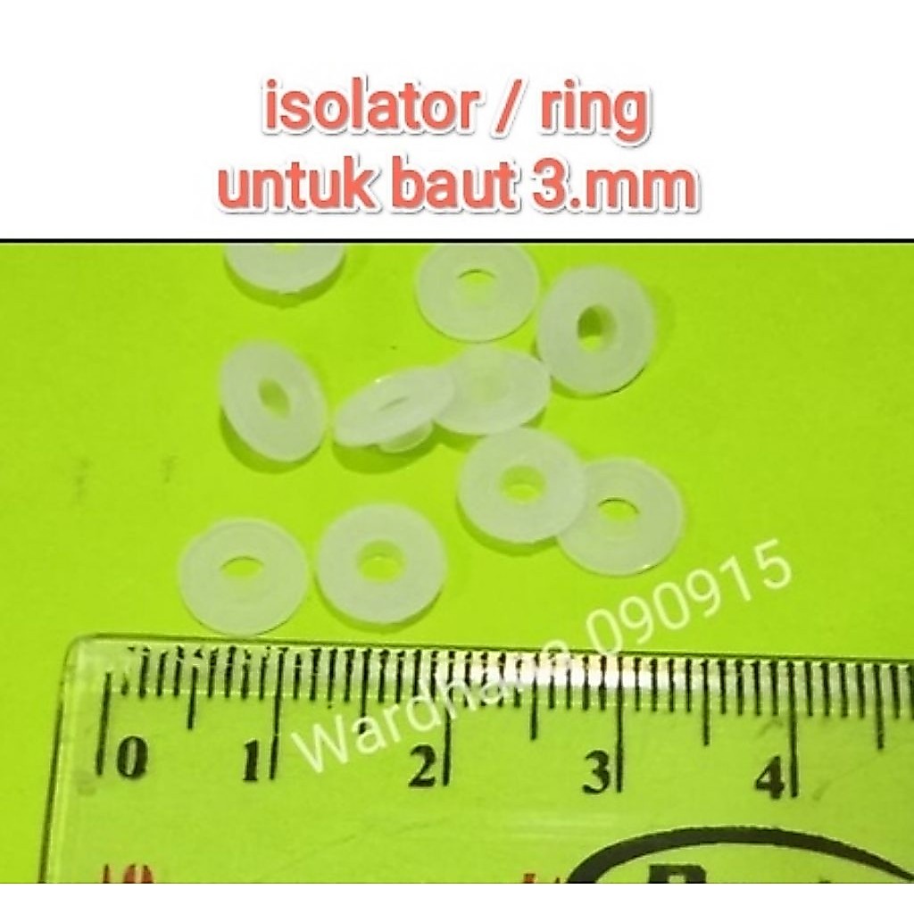 Isolator Ring 3mm untuk Baut Transistor