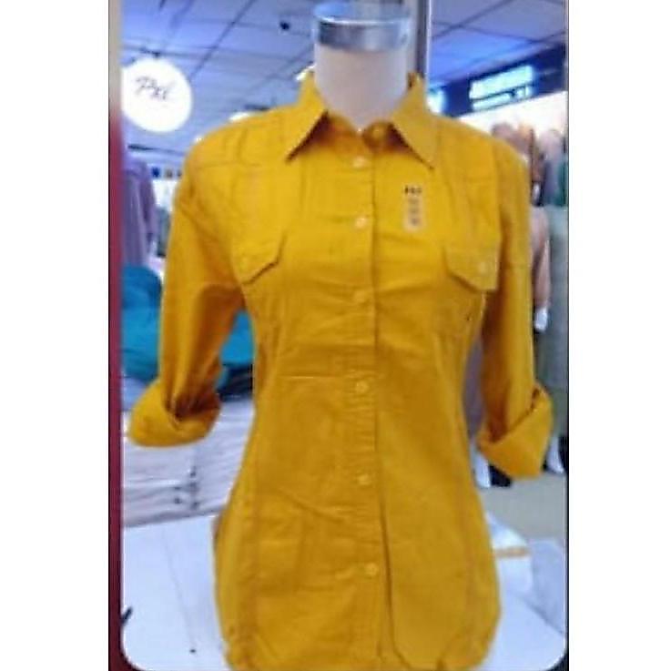 PROMO KEMEJA WANITA KERJA KATUN Zura,JSA,Bwi 88 Crew Neck Polos Hitam Putih Slim-fitting Baju Atasan