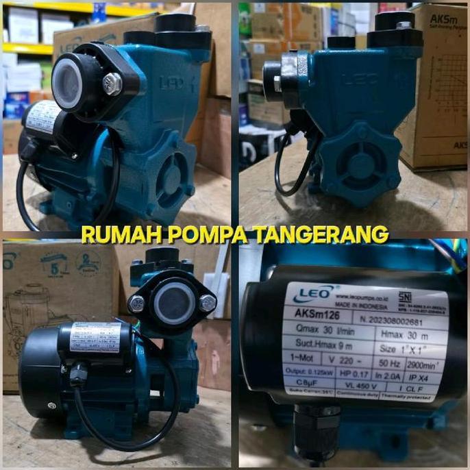 POMPA LEO AKSM 126 POMOA AIR SUMUR DANGKAL ASLI