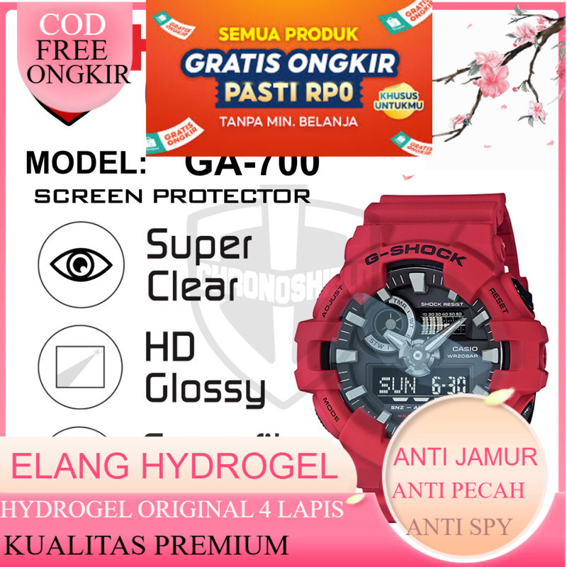 Antigores Jam Tangan Casio G-Shock GA 700 710 ga700 ga710 Hydrogel