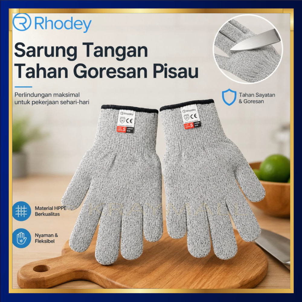 Sarung Tangan Keselamatan Tahan Goresan Pisau - EN388