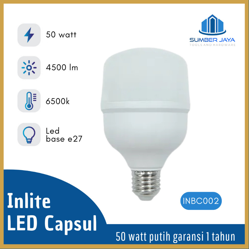 LAMPU LED MURAH BERGARANSI INLITE 50 WATT
