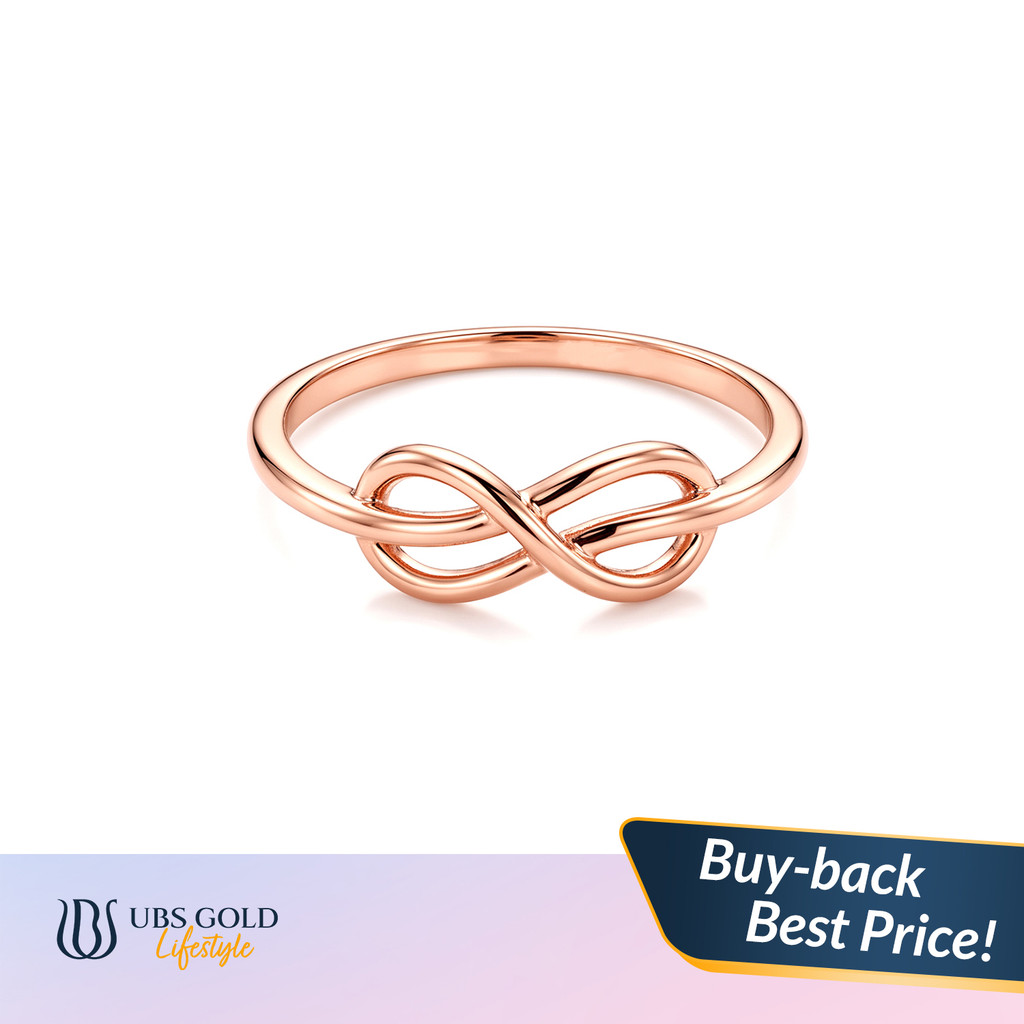 UBS Gold - Cincin Emas - 17K - Model Infinity - Cc70949