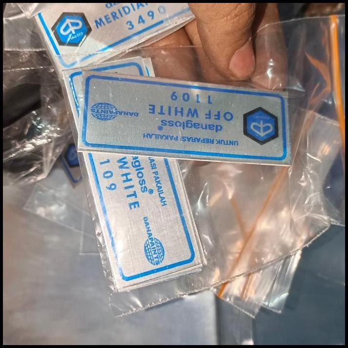 DISKON STICKER DANAGLOSS REPARASI VESPA OFF WHITE REPRO BARU CAKEP 