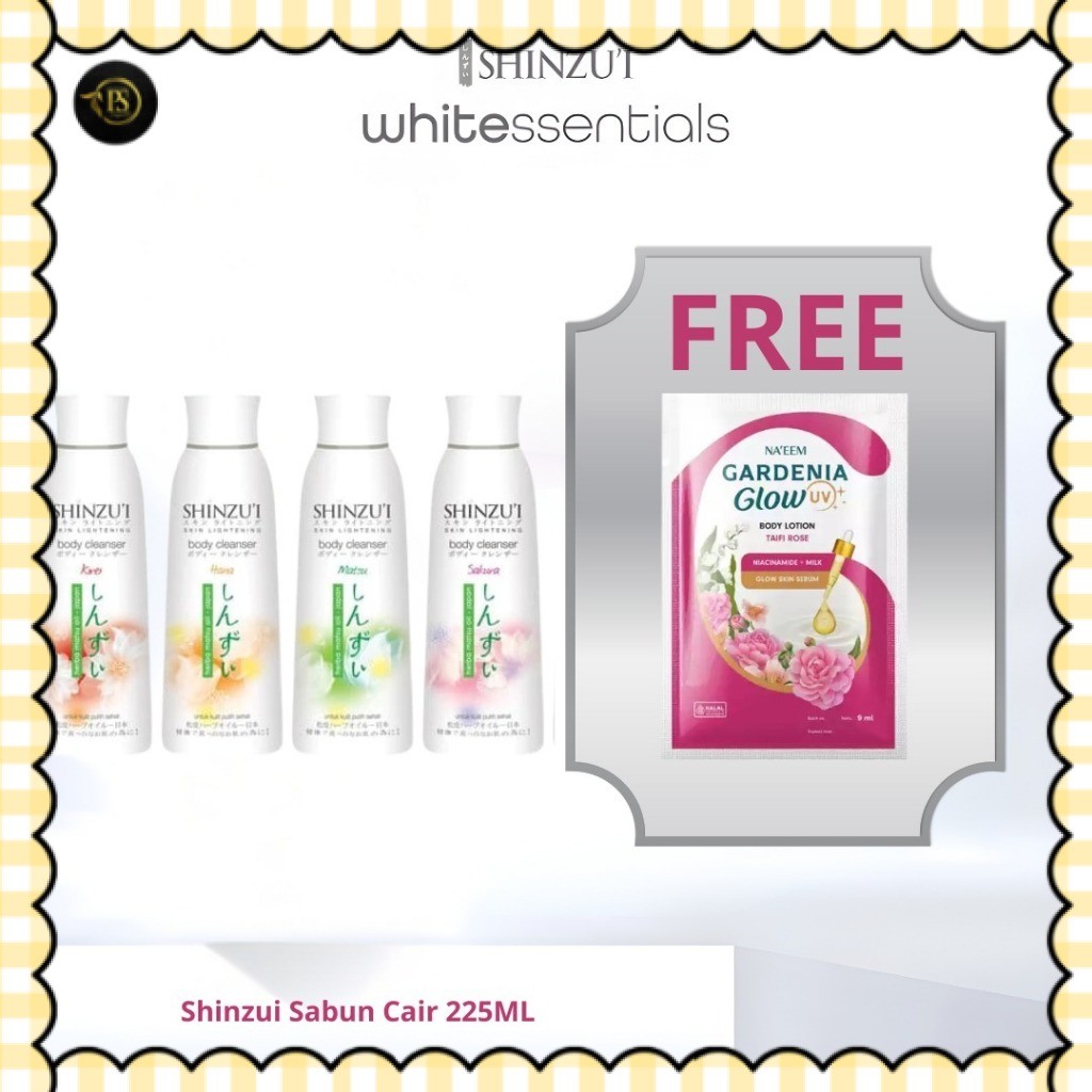 Shinzui Sabun Cair 225ML Botol | Shinzui Skin Lightening Body Cleanser Botol