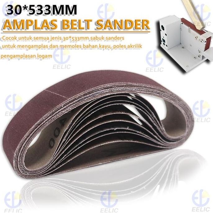 AMS Amplas belt sander 1set isi 10 type macam amplas dan ada pilihan ukuran amplas AMS-30X330 dan AM
